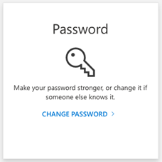 Password Change Card