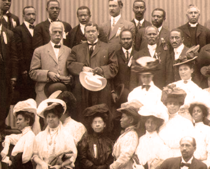 Historic group photo of Black men and women